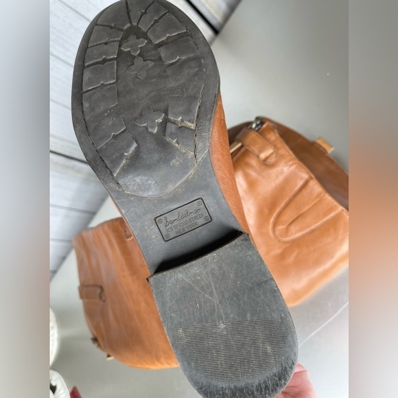 Sam Edelman Tall Penny Equestrian Riding Boots Size 9M Whiskey Tan Leather - Picture 5 of 7